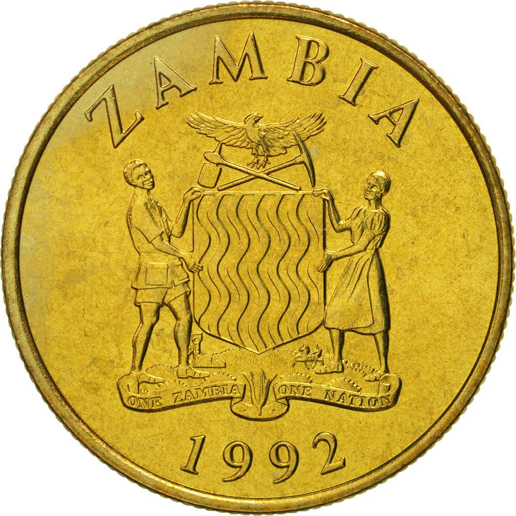 Zambia | 10 Kwacha Coin | Black rhinoceros | Km:32 | 1992