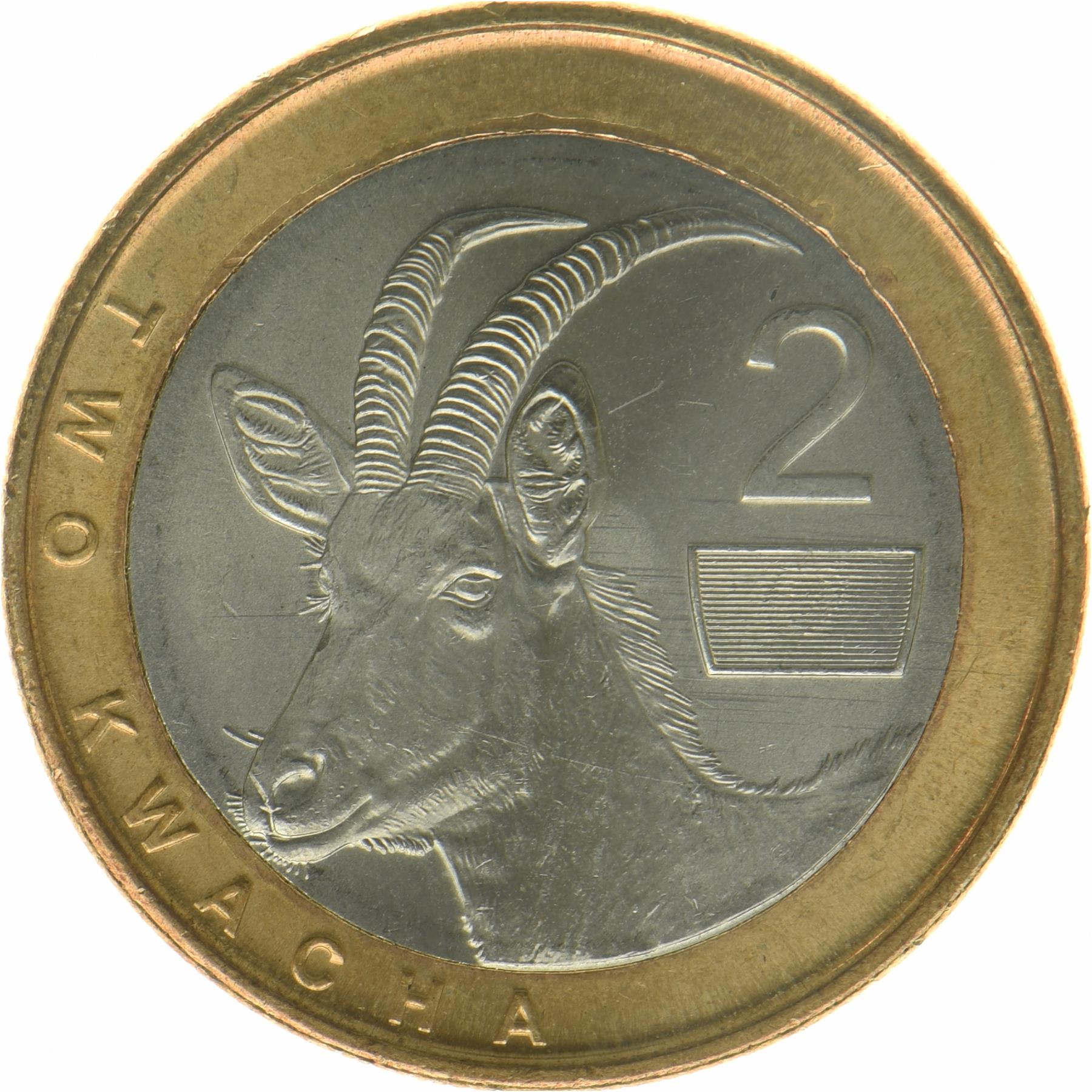 Zambia | 2 Kwacha Coin | Roan Antelope | 2024 - 2025