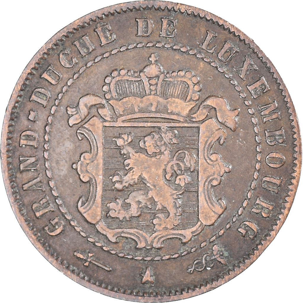 Luxembourg Coin Luxembourger 2.5 Centimes Coin | Willem III | Adolphe | Guillaume IV | KM21 | 1854 - 1908