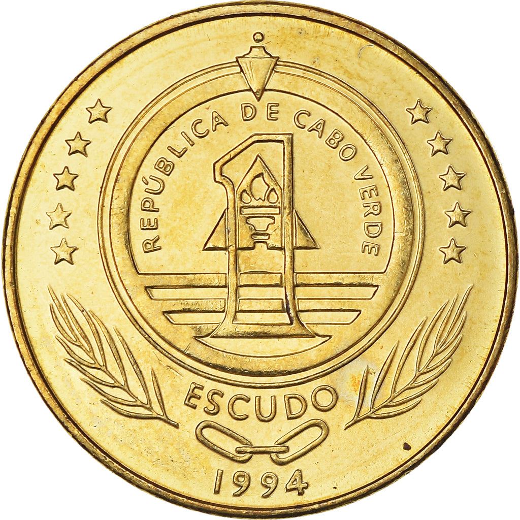 Cape Verde 1 Escudo Coin | Loggerhead Sea Turtle | KM27 | 1994