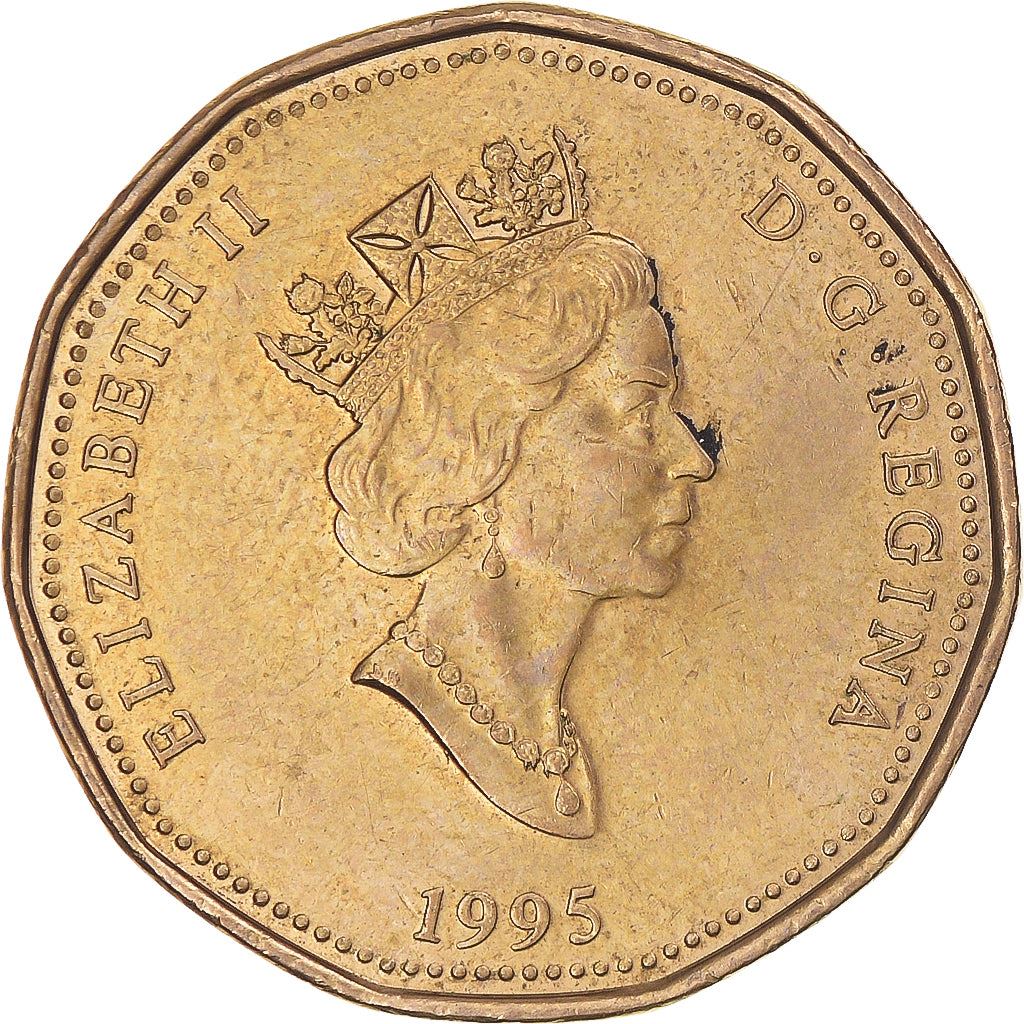 Canada | 1 Dollar Coin | Peacekeeping Monument | Bronze plated nickel | KM:258 | 1995