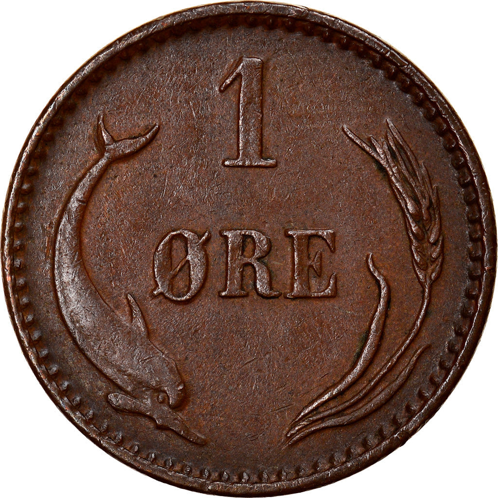 Denmark | 1 Ore Coin | Monogram | Km:792.1 | 1874 - 1904
