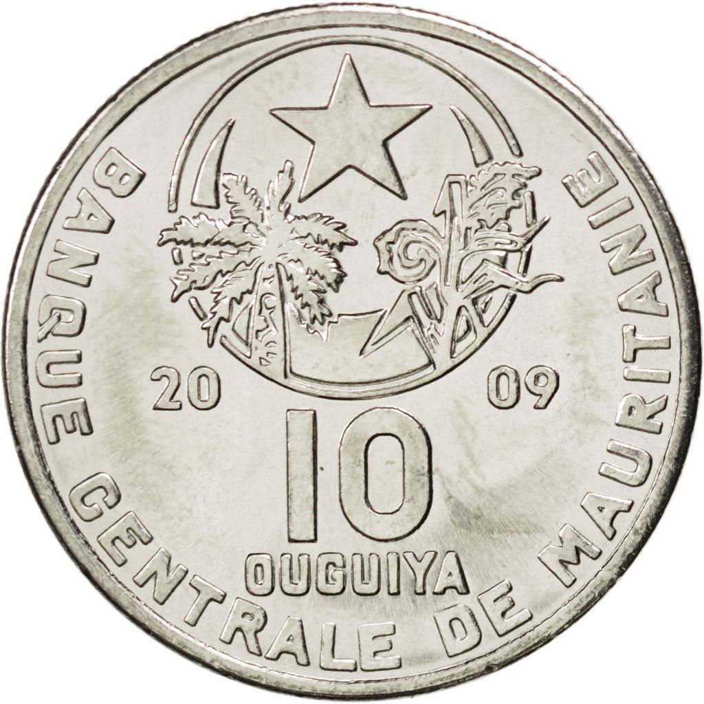 Mauritania | 10 Ouguiya Coin | Coat of Arms | Km:4A | 2004 - 2013