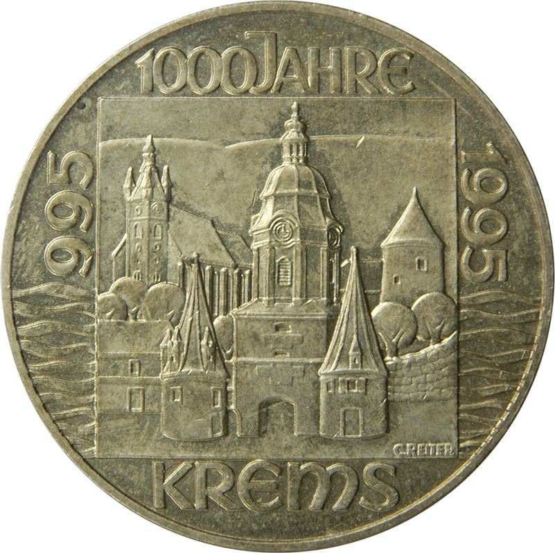 Austria | 20 Schilling Coin | Krems | Km:3022 | 1995