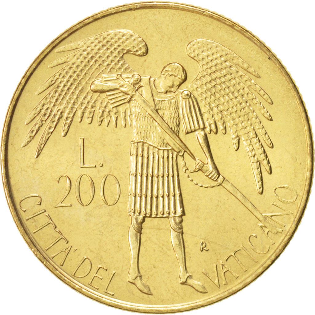 Watykan | Moneta 200 lirów | Archanioł Michał | Km:196 | 1986