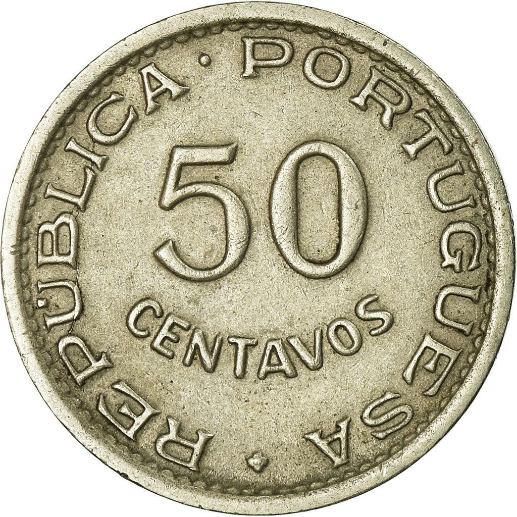 Mozambique 50 Centavos Coin | Military Order Of Christ | KM76 | 1950 - 1951