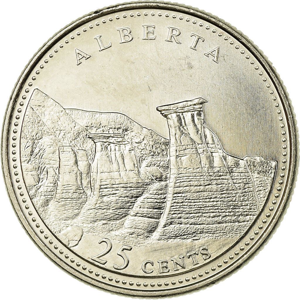 Canada | 25 Cents Coin | Nickel | Alberta | KM:221 | 1992