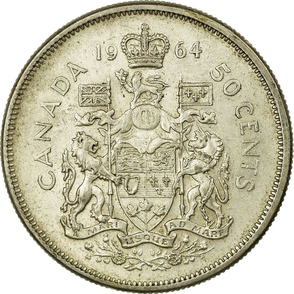 Canada | 50 Cents Coin | Silver | 1st portrait | KM:56 | 1959-1964