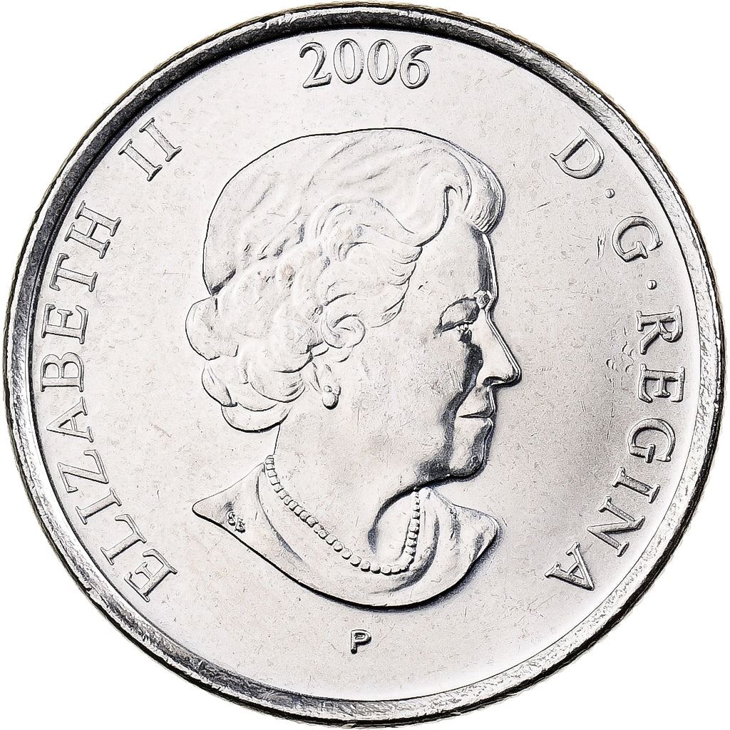 Canada | 25 Cents Coin | Cancer Awareness | Nickel plated steel | KM:635 | 2006