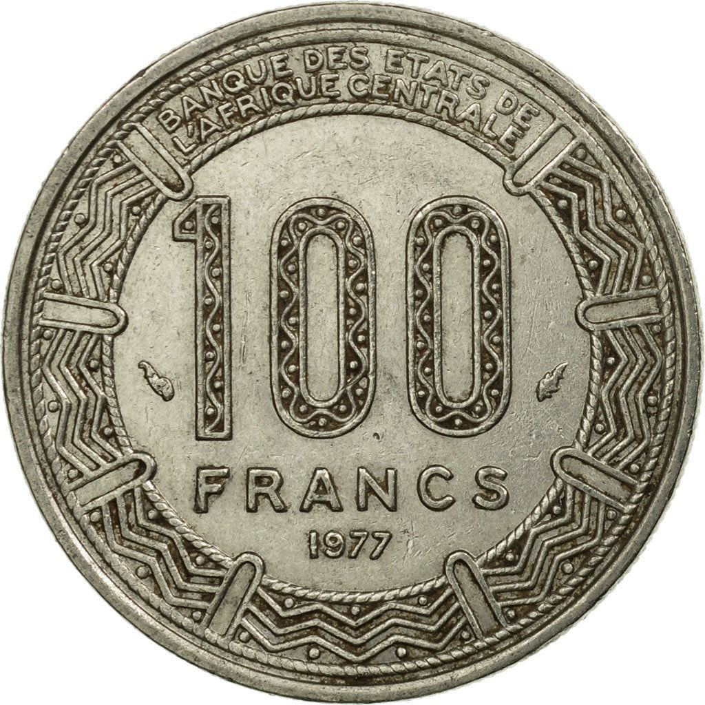 Gabon | 100 Francs Coin | Giant Eland | Km:13 | 1975 - 1985