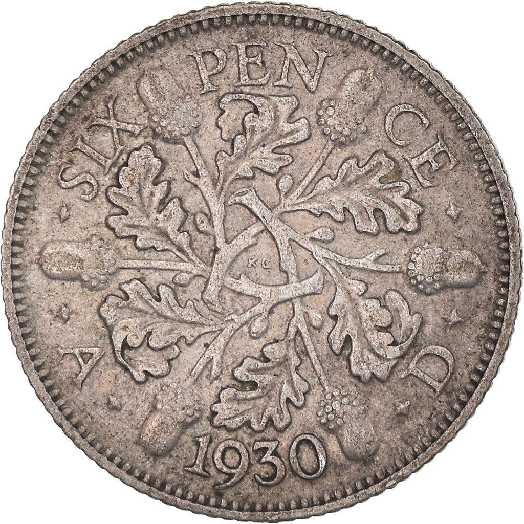United Kingdom | 6 Pence Coin | George V | KM:832 | 1927 - 1936