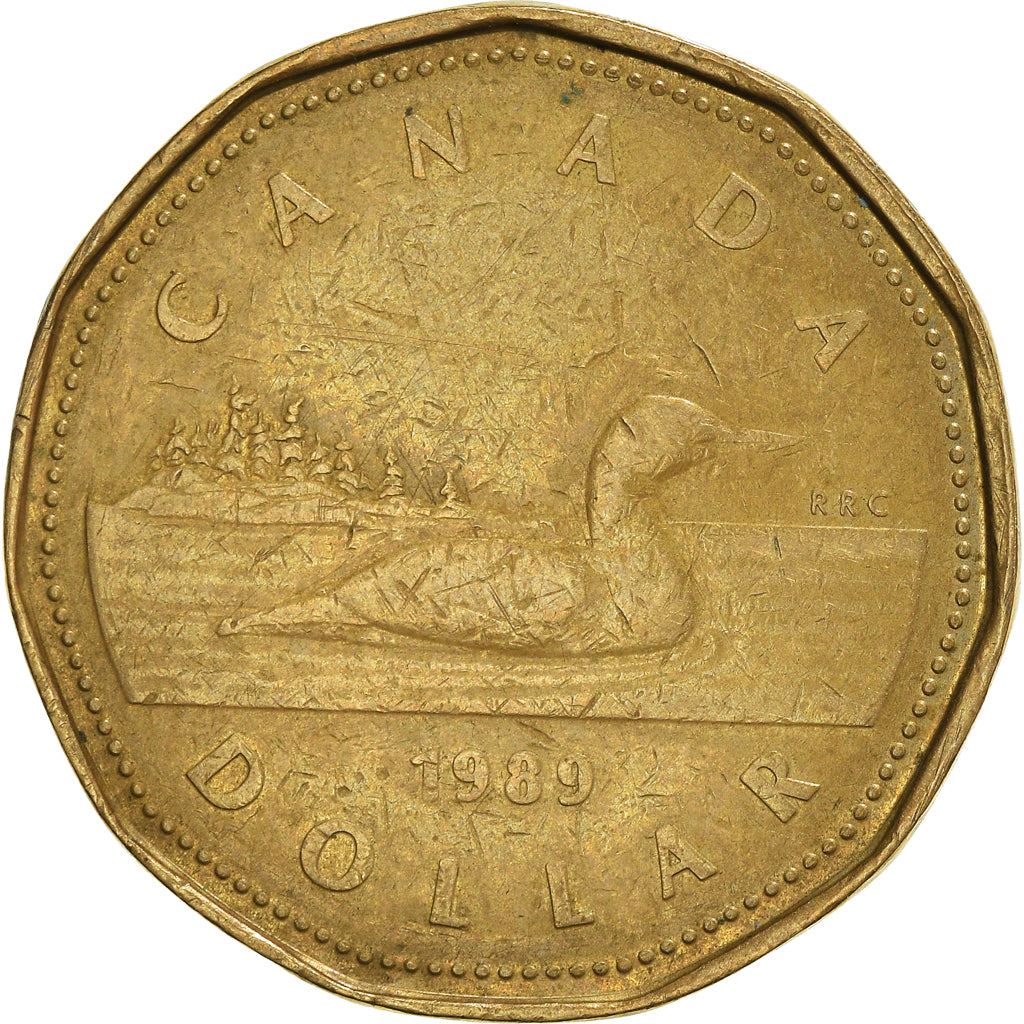 Canada | 1 Dollar Coin | Bronze plated nickel | 2nd portrait | KM:157 | 1987-1989