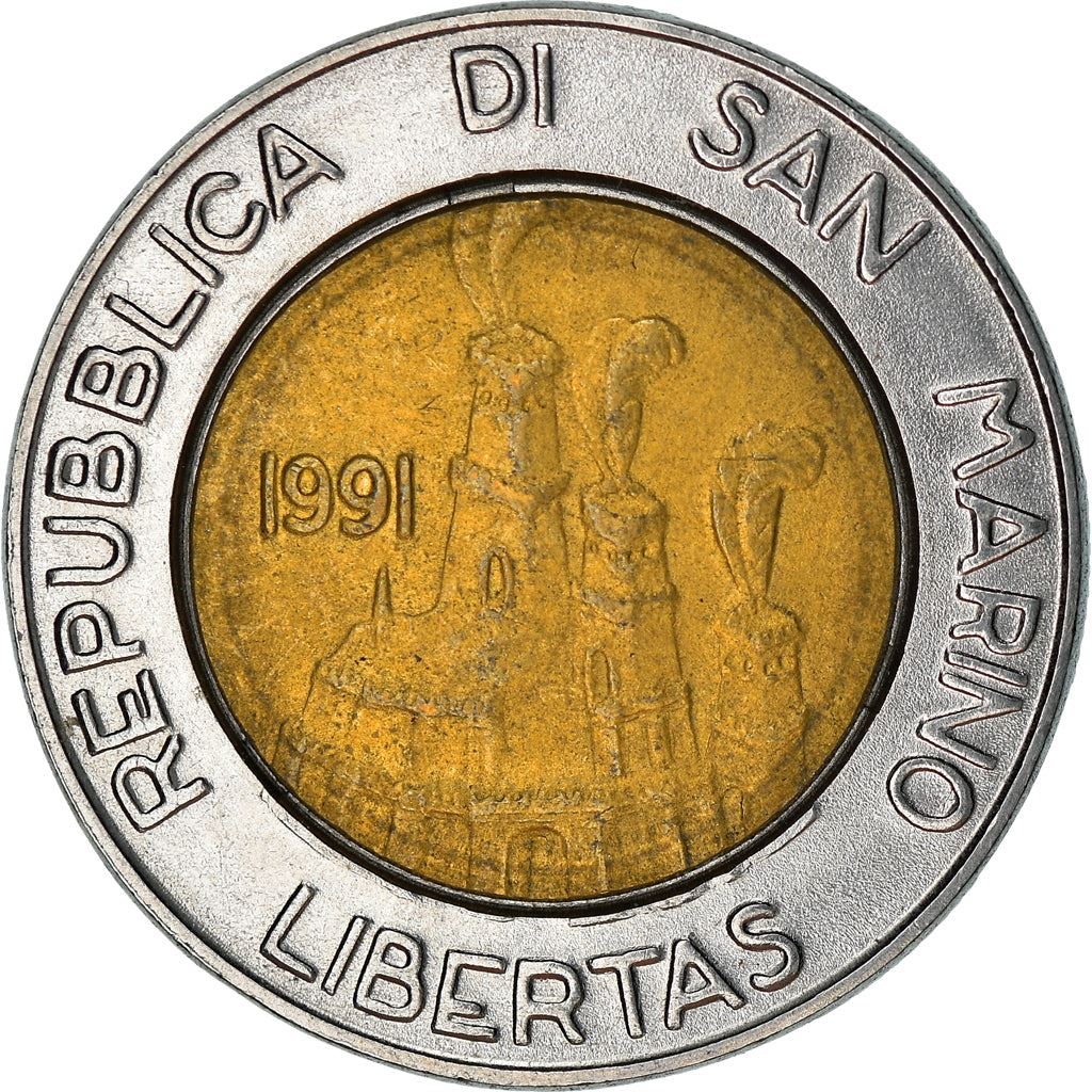 San Marino | 500 Lire Coin | Hospitable Land | Km:269 | 1991