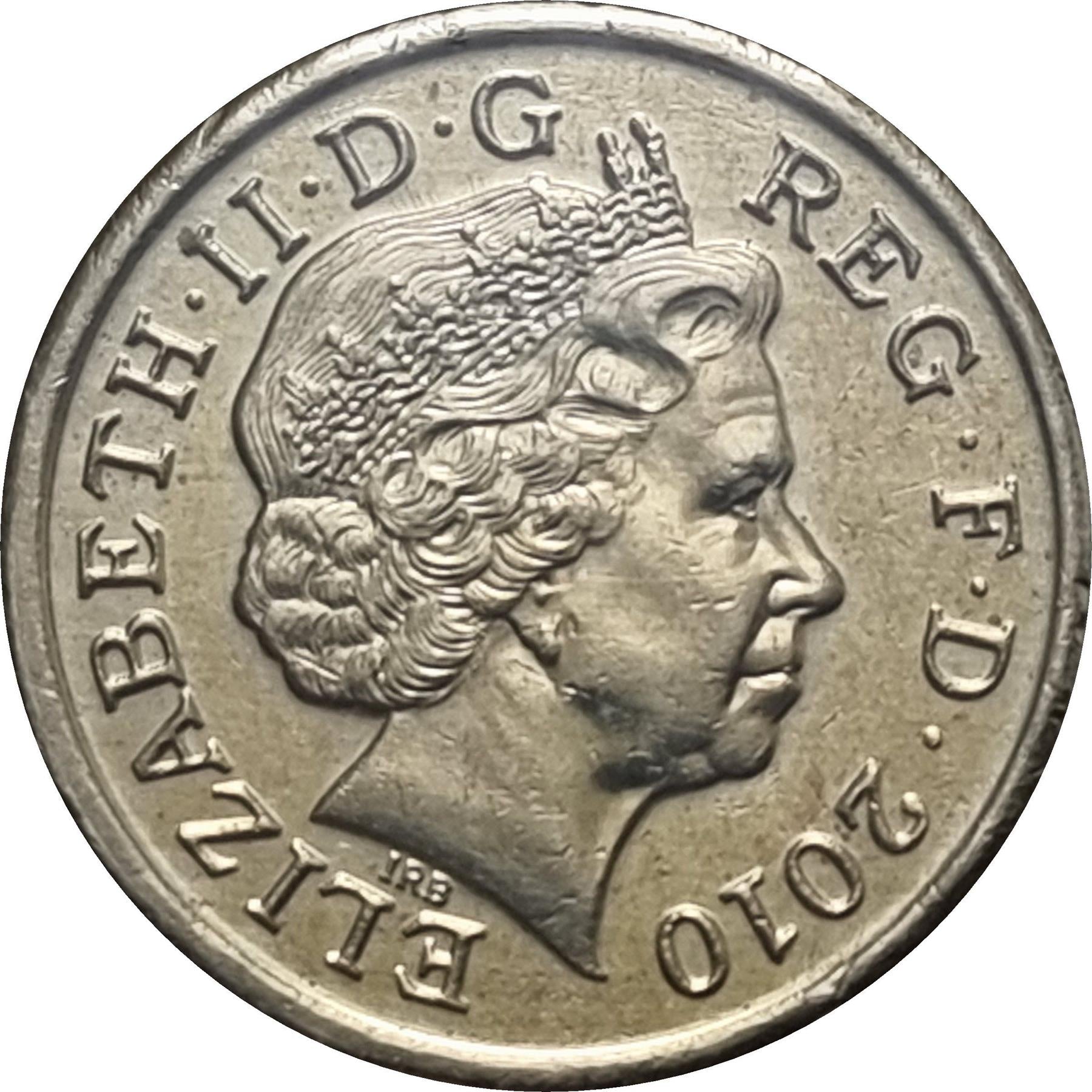 Verenigd Koninkrijk 1 Pond Munt | Elizabeth II 4e portret | Belfast | 2010