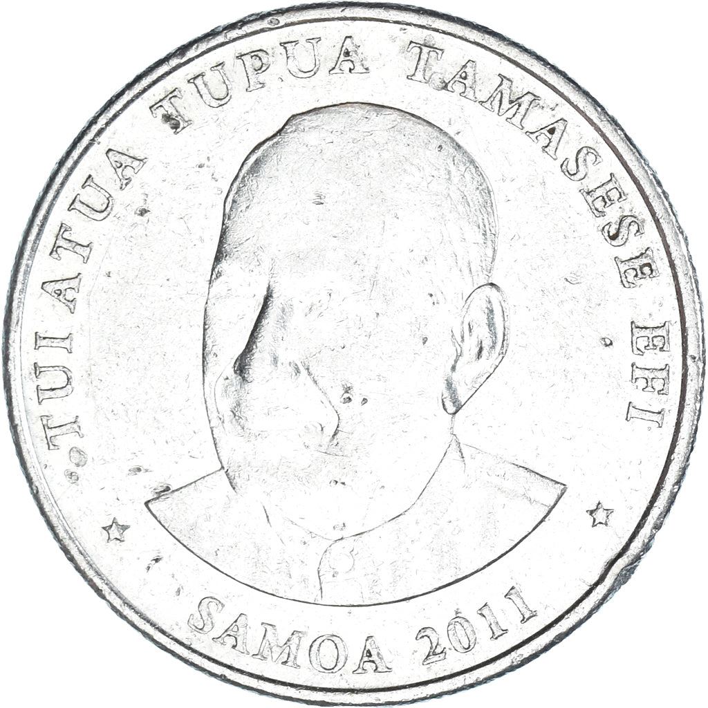 Samoa | 20 Sene Coin | Tui Atua Tupua Tamasese Efi | Red Ginger | KM:169 | 2011 - 2015