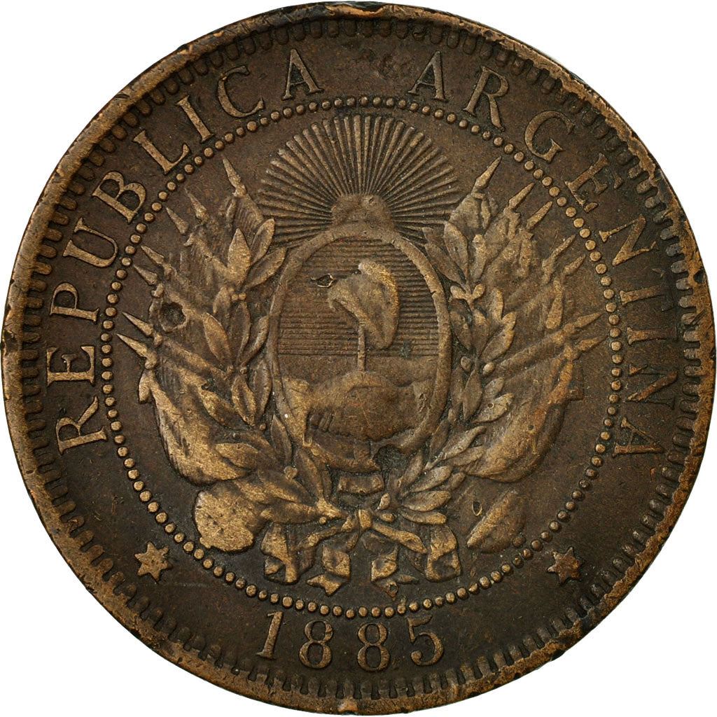 Argentina | 2 Centavos Coin | Phrygian cap | Km:33 | 1882 - 1896