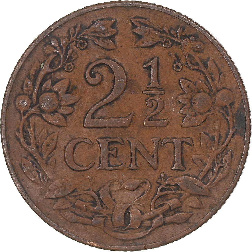 Curacao | 2.5 Cents Coin | Dutch Lion | Km:42 | 1944 - 1948