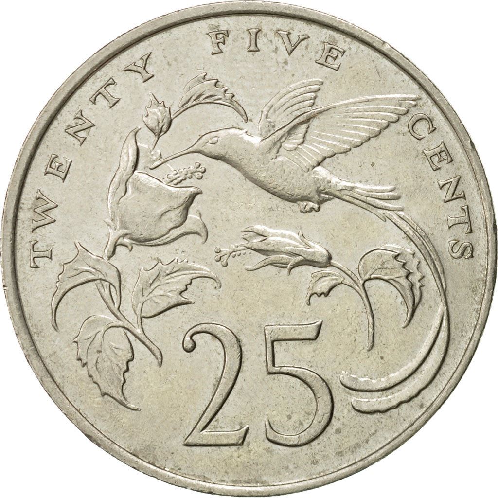 Jamaica | 25 Cents Coin | Streamertail | Km:49 | 1969 - 1990