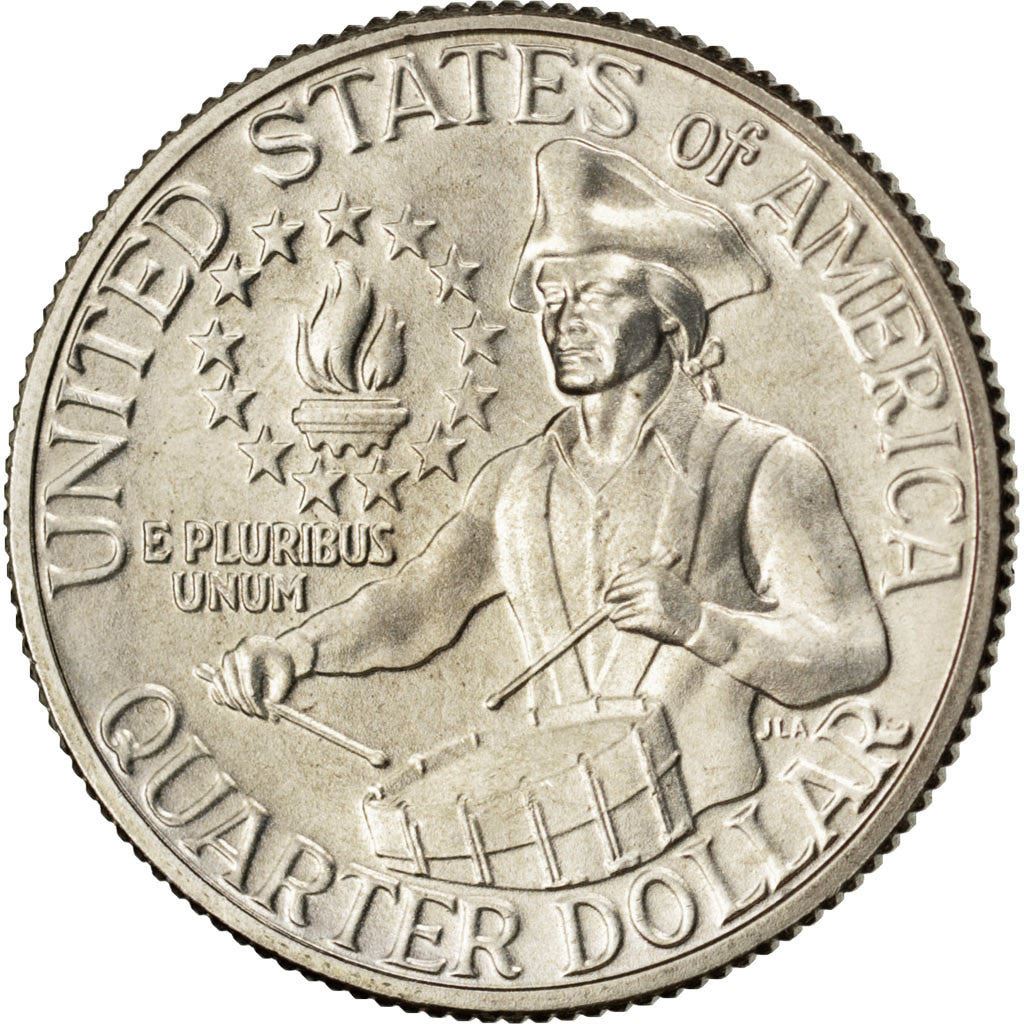 United States | ¼ Dollar Coin | Patriot Drummer | Copper-nickel clad copper | KM:204 | 1976
