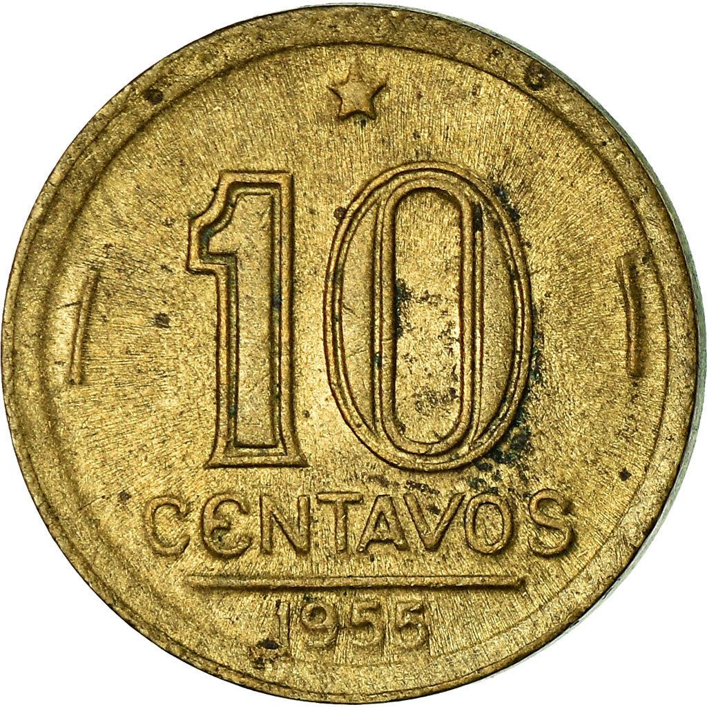 Brazil | 10 Centavos Coin | José Bonifácio | Km:561 | 1947 - 1955