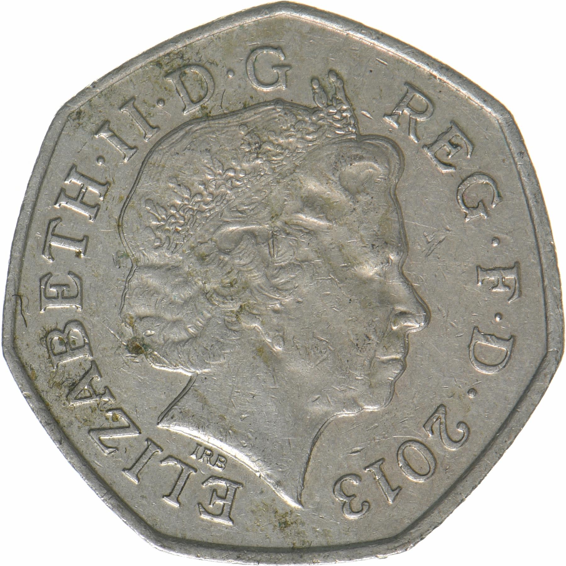 United Kingdom | 50 Pence Coin | Christopher Ironside | KM:1246 | 2013