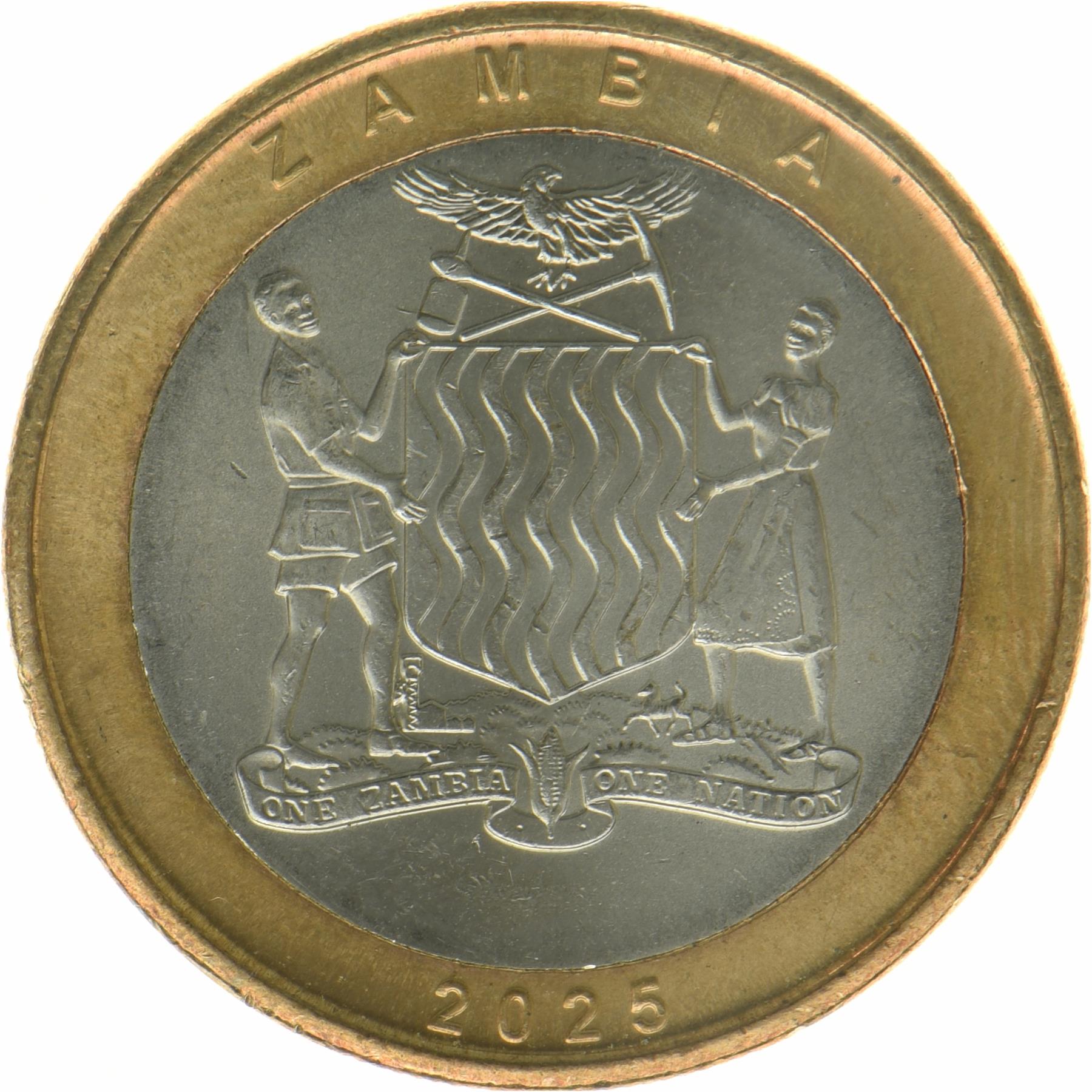 Zambia | 2 Kwacha Coin | Roan Antelope | 2024 - 2025