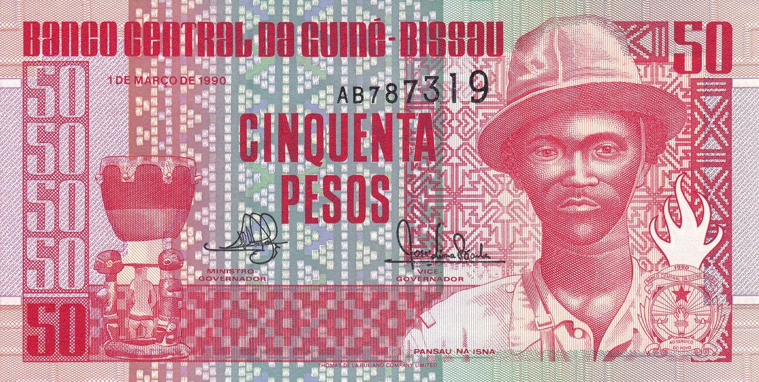 Guinea-Bissau | 50 Pesos Banknote | 1990 | Artifact | Pansau Na Isna | Local Medicine Preparation