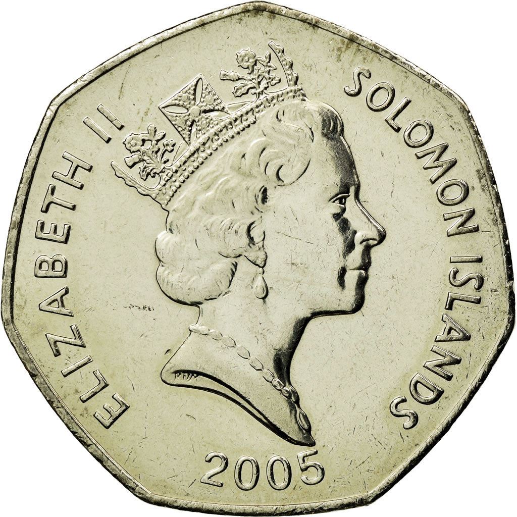 Salomonøerne | 1 Dollars Mønt | Elizabeth II | Havets Ånd | Km:72 | 1996 - 2005