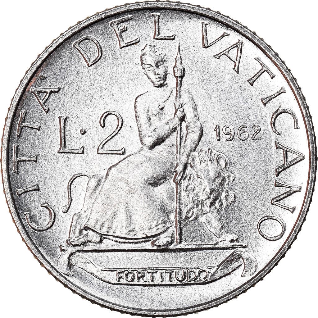 Vatican City | 2 Lire Coin | John XXIII | Km:59 | 1959 - 1962