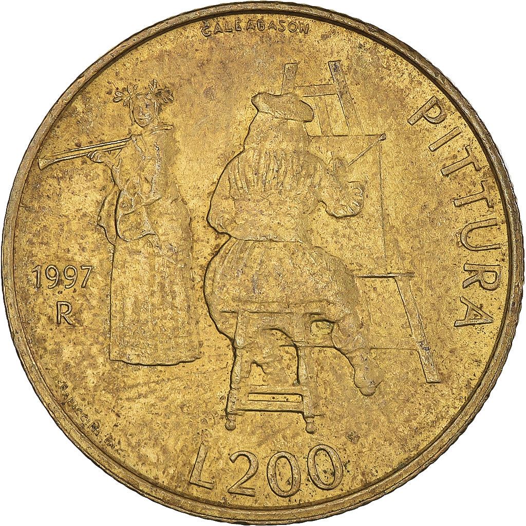San Marino | 200 Lire Coin | Painting | Km:366 | 1997