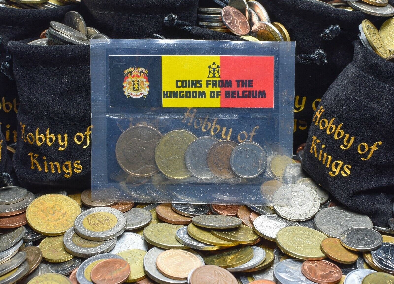 5 Mixed Coins From Belgium | Centimes - Franc | 1948 - 2001