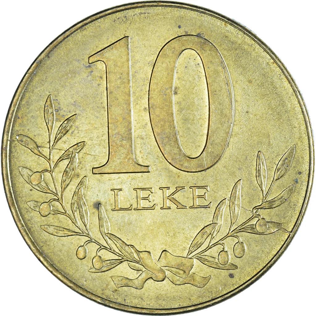 Albanian Coin 10 Lekë | Berat Castle | Olive Branche | KM77a | 2009 - 2018