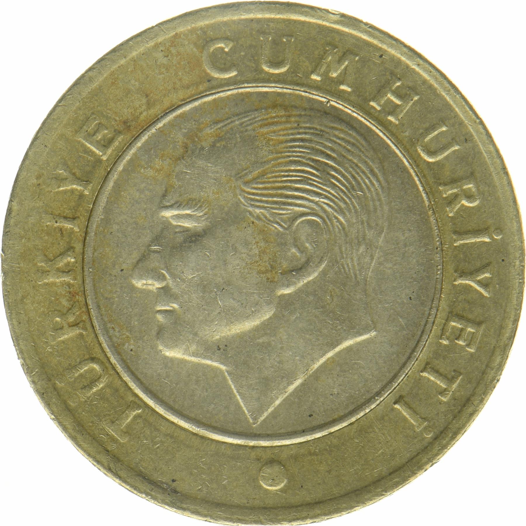 Tyrkiet | 1 Lira Mønt | Mustafa Kemal Atatürk | Halvmåne | Stjerne | Rumi | KM:1575 | 2023 - 2026