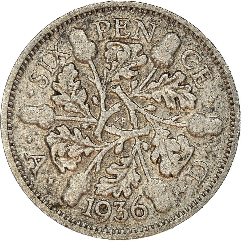 United Kingdom | 6 Pence Coin | George V | KM:832 | 1927 - 1936