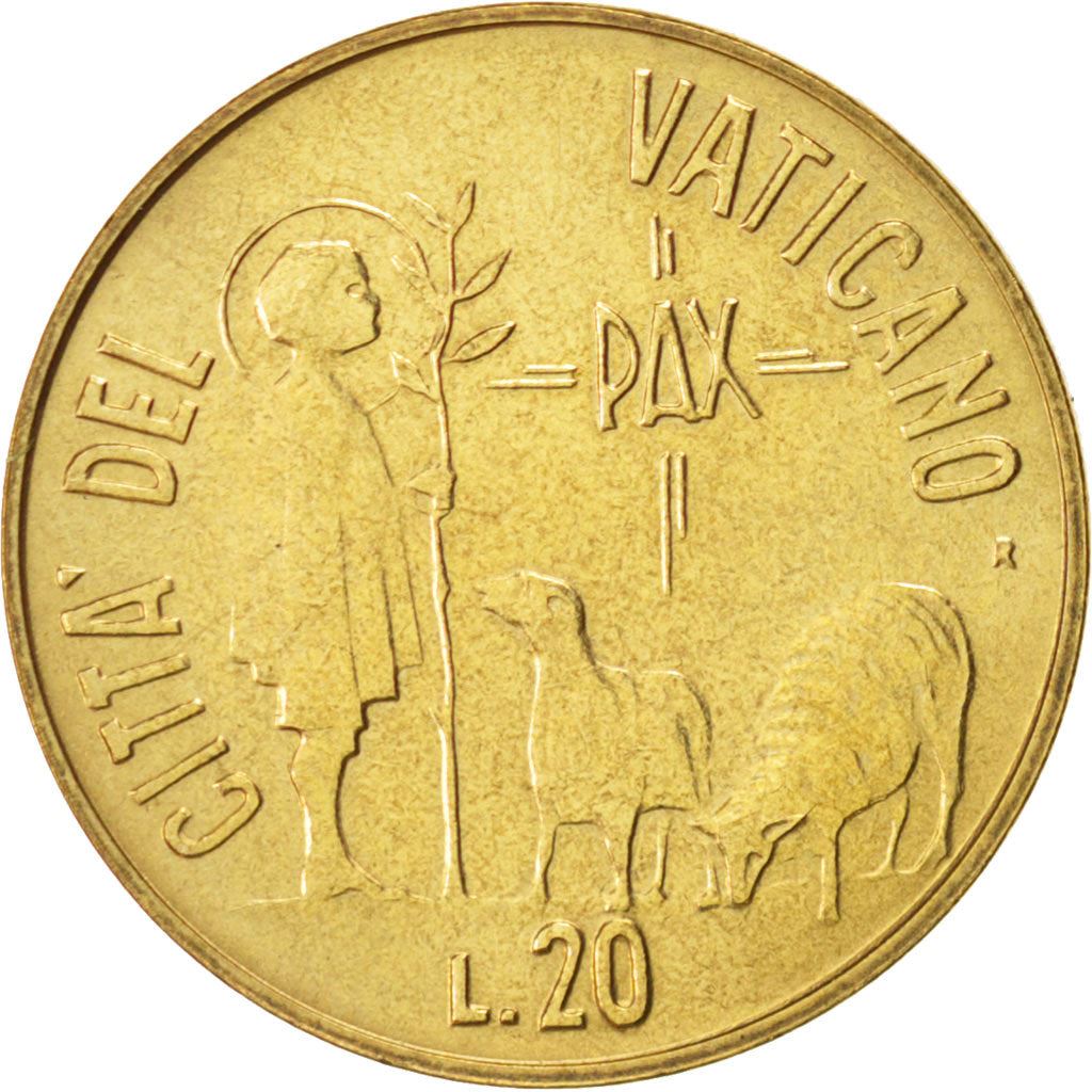 Vatican City | 20 Lire Coin | Shepherd | Km:178 | 1984