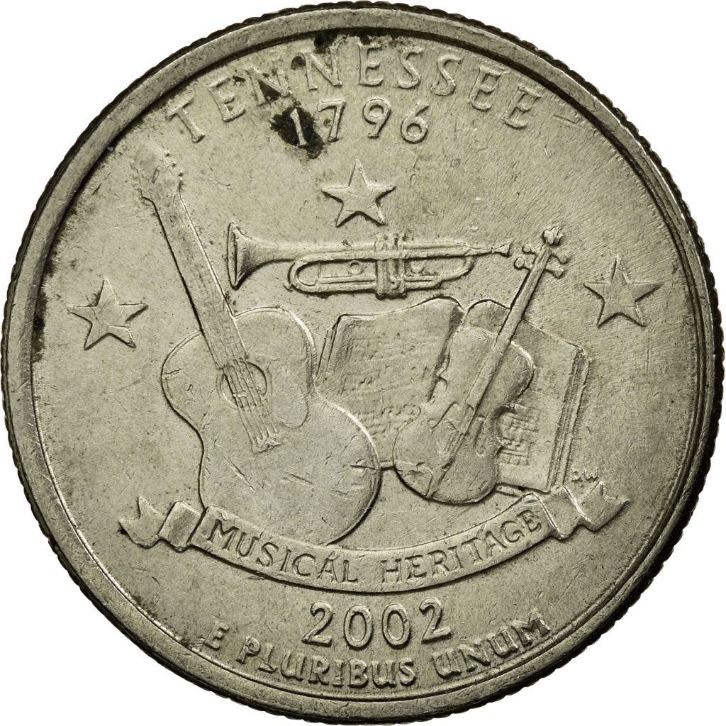 United States | 1/4 Dollar Coin | Tennessee | Km:331 | 2002