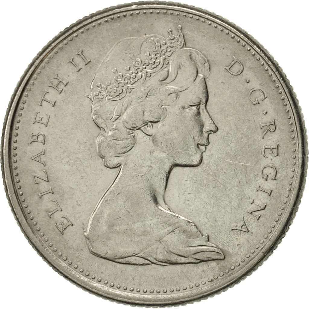 Canada | 25 Cents Coin | Nickel | 2nd portrait | KM:62b | 1968-1978