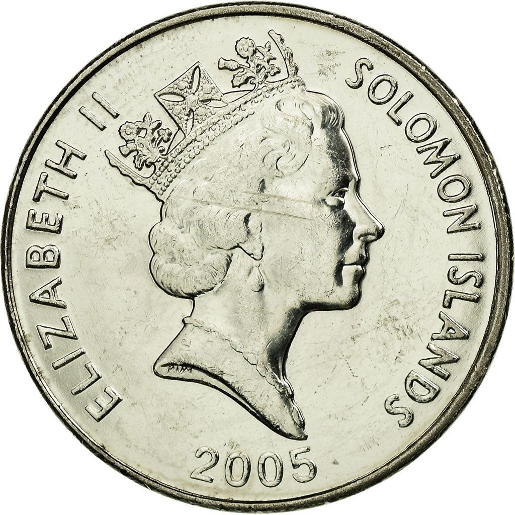 Salomonøerne | 20 Cents Mønt | Elizabeth II | Malaita Vedhæng | Km:28 | 1987 - 2010
