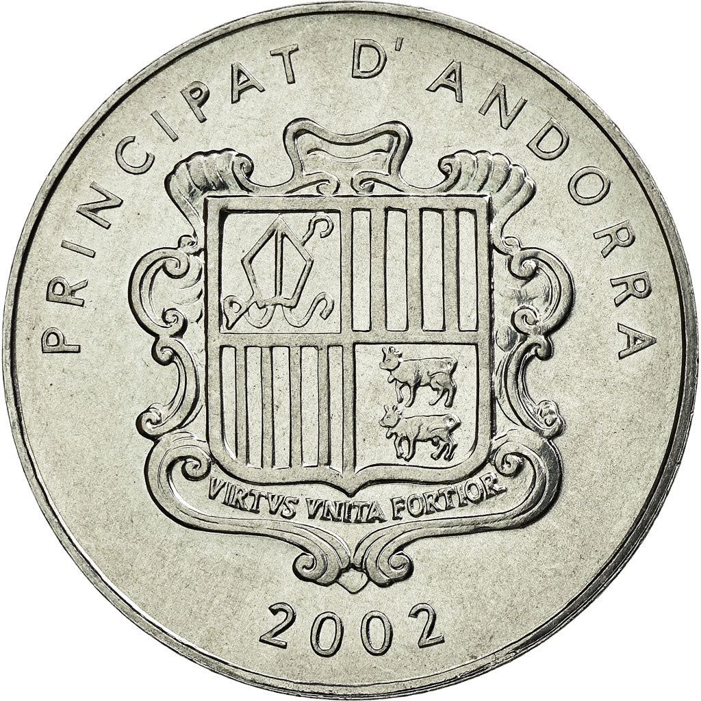 Andorra | 1 Centim Coin | Charlemagne | Km:176 | 2002