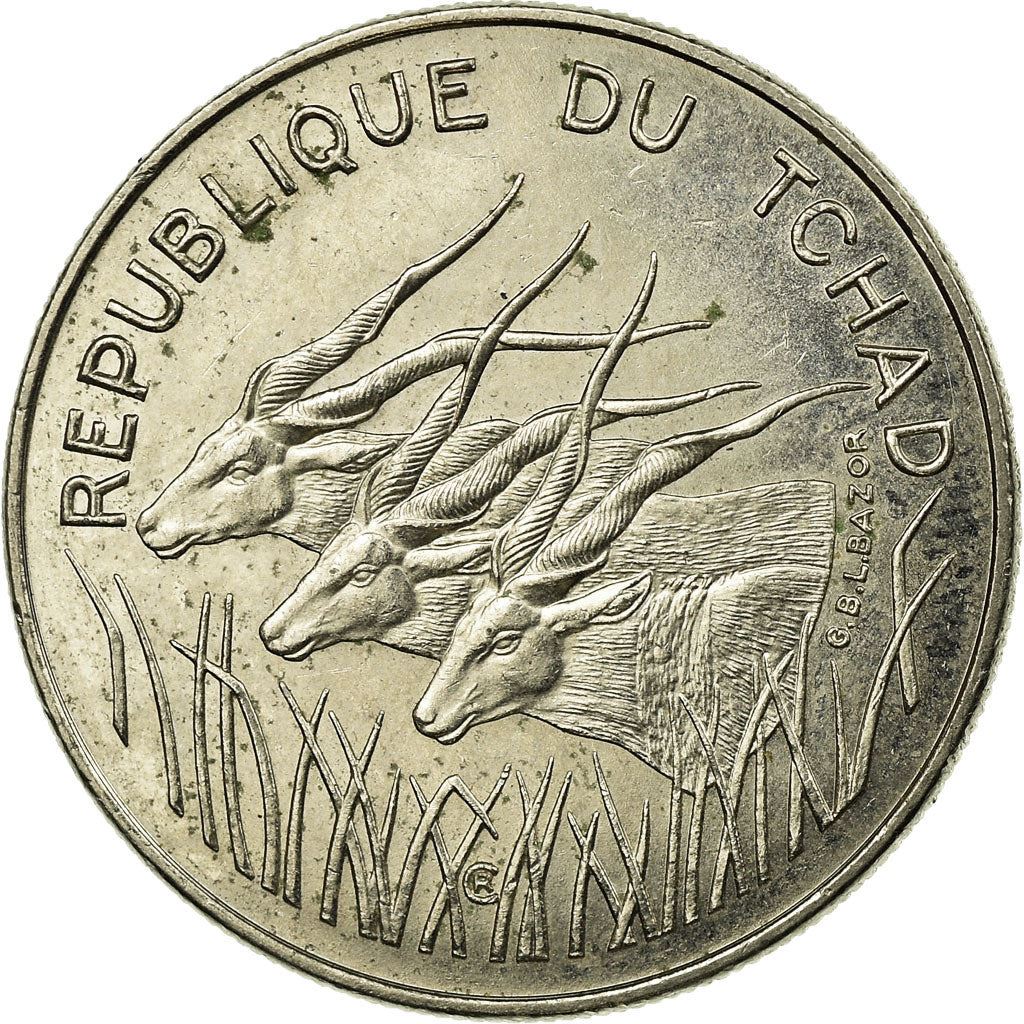 Chad | 100 Francs Coin | Giant Eland | Km:3 | 1975 - 1991