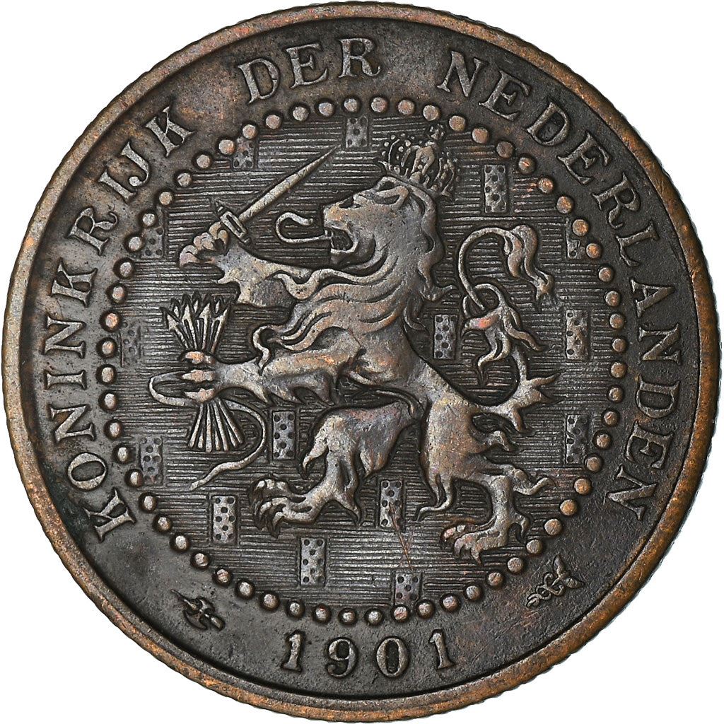 Niederlande | 1-Cent-Münze | Löwe | Km:130 | 1901