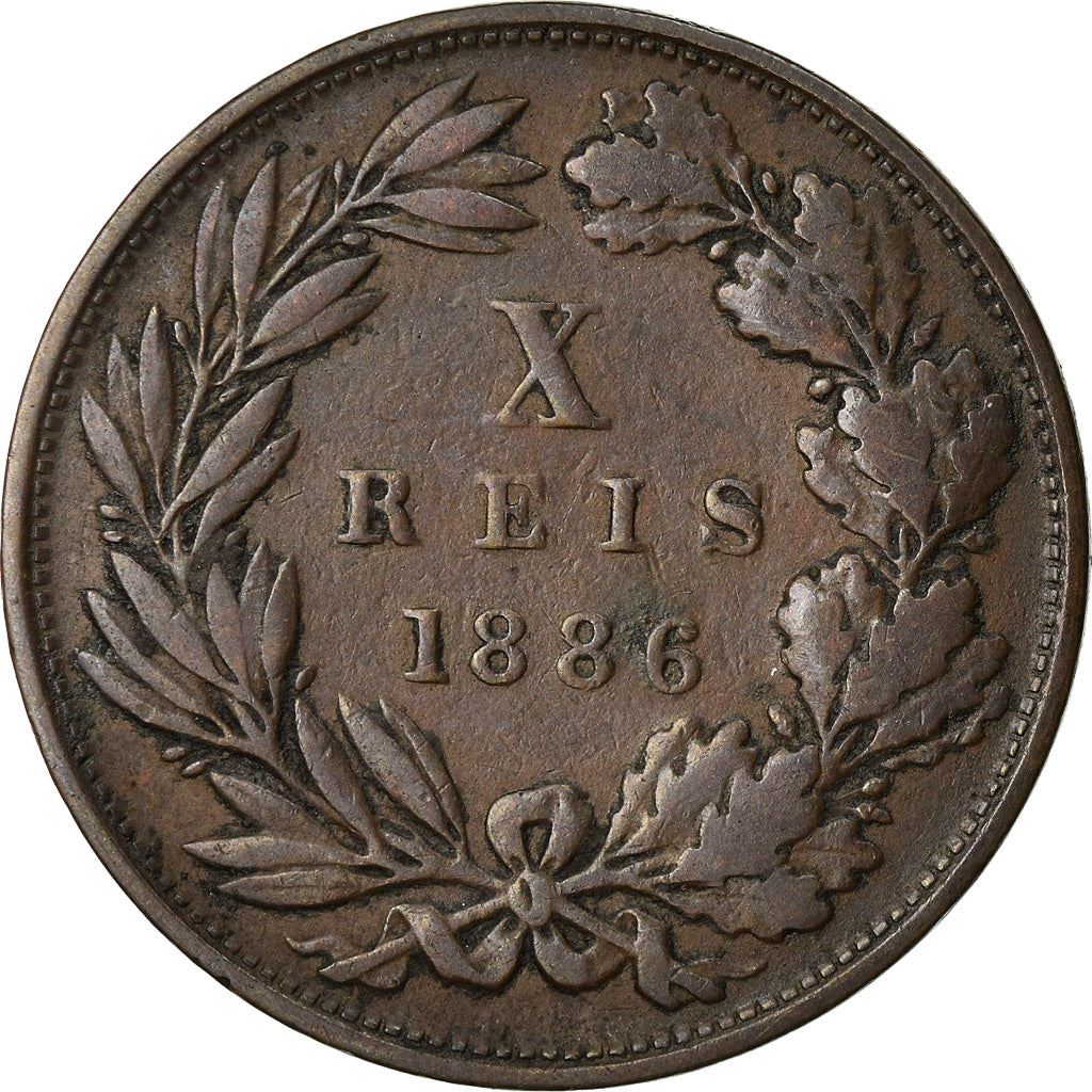 Portugal | 10 Reis Münze | Luíz I | Km:526 | 1882 - 1886