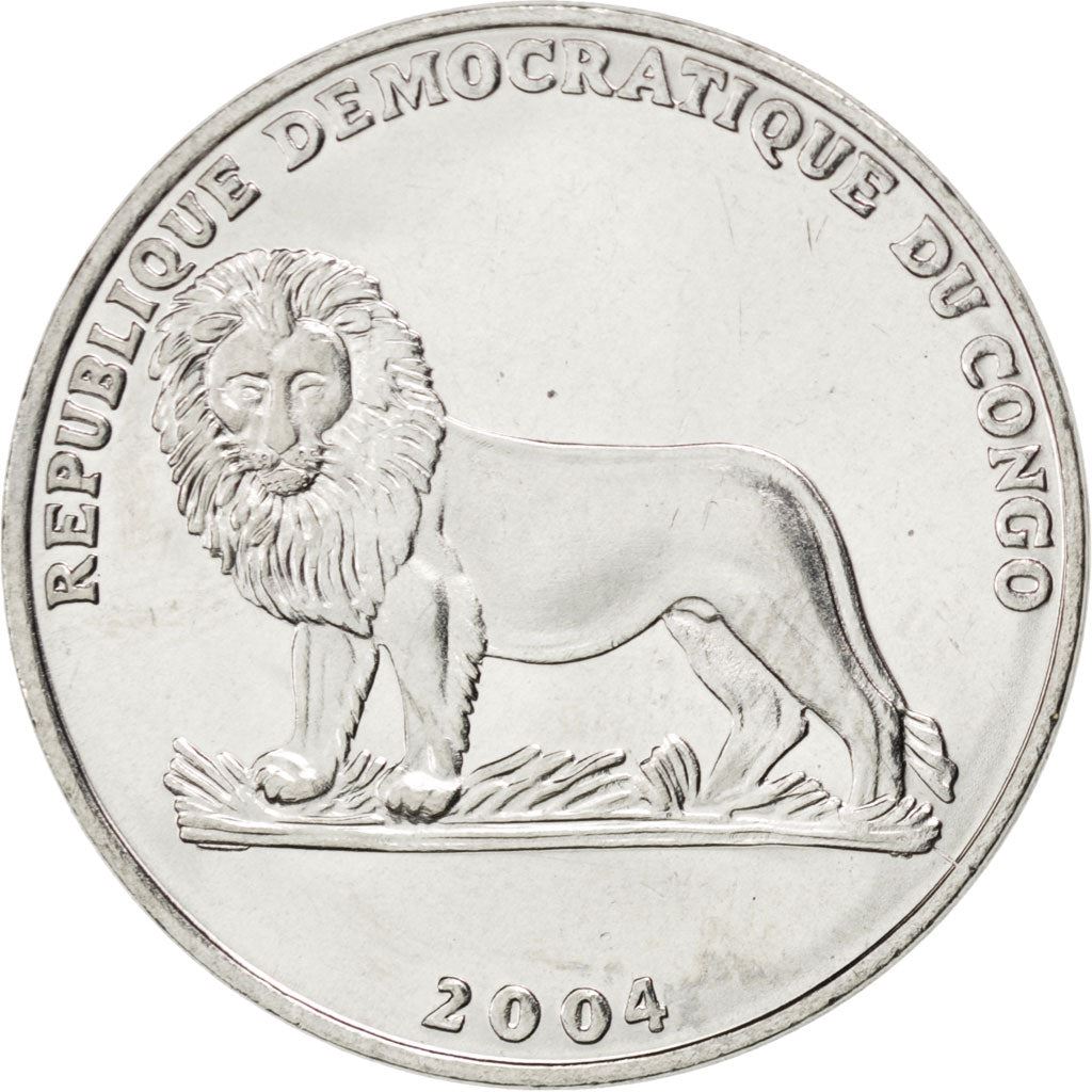 Democratic Republic of the Congo | 1 Franc Coin | Pope John Paul II | Km:159 | 2004