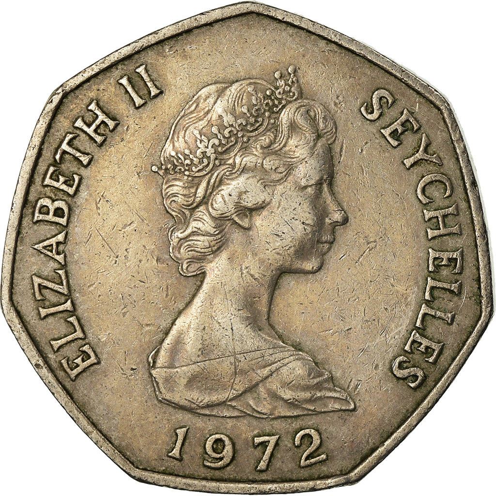 Seychelles | 5 Rupees Coin | Elizabeth II | Km:19 | 1972