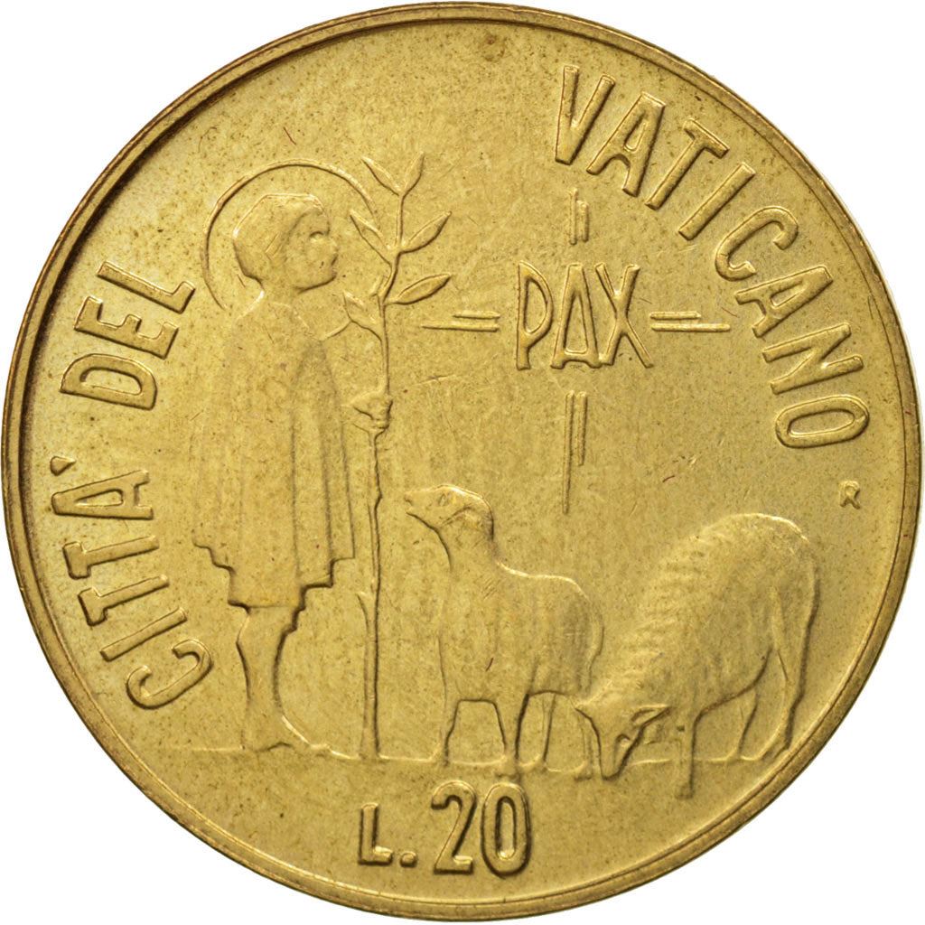 Vatican City | 20 Lire Coin | Shepherd | Km:178 | 1984
