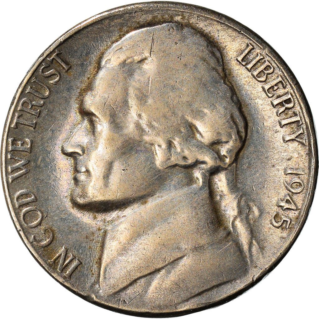 USA | 5 cent mynt | Thomas Jefferson | Monticello | KM192a | 1942 - 1945