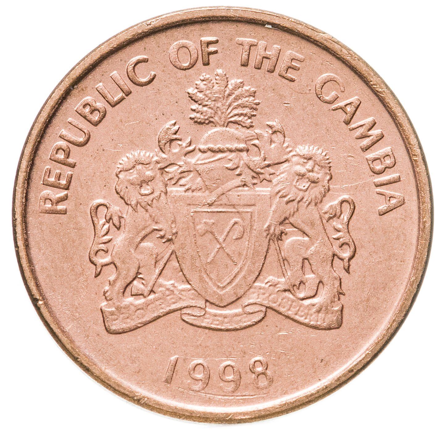 The Gambia | 1 Butut Coin | Peanuts | Km:54 | 1998