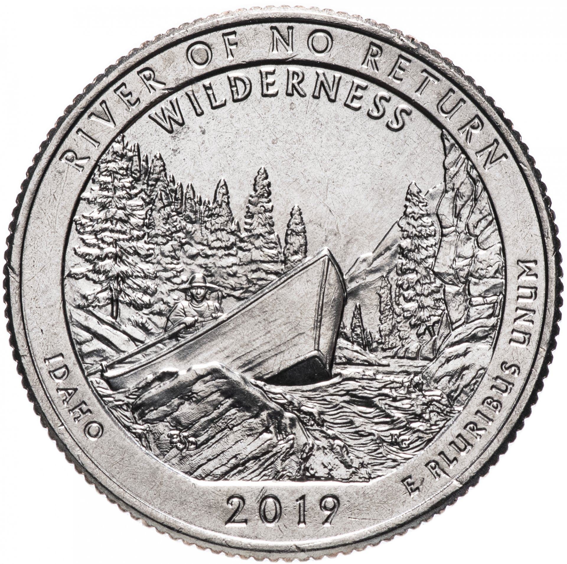 United States | ¼ Dollar Coin | Copper-nickel clad copper | Frank Church River of No Return Wilderness, Idaho | KM:697 | 2019