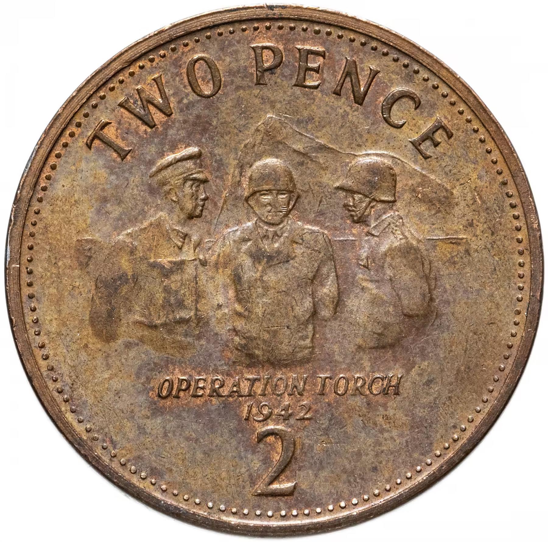 Gibraltar | 2 Pence | Queen Elizabeth II | KM1100 | 2012 - 2013