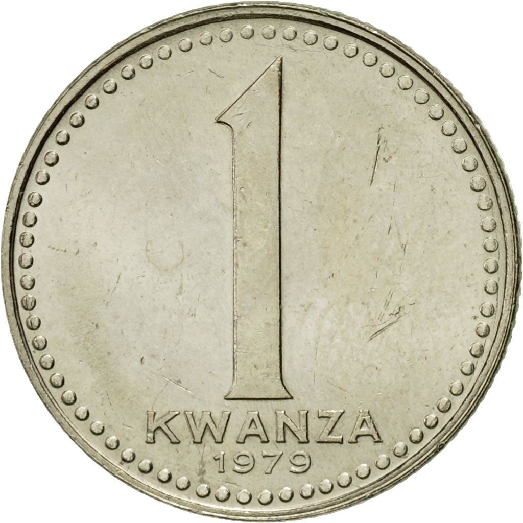 Angola | 1 Kwanza Coin | Gear | Wreath | Km:83 | 1977 - 1979